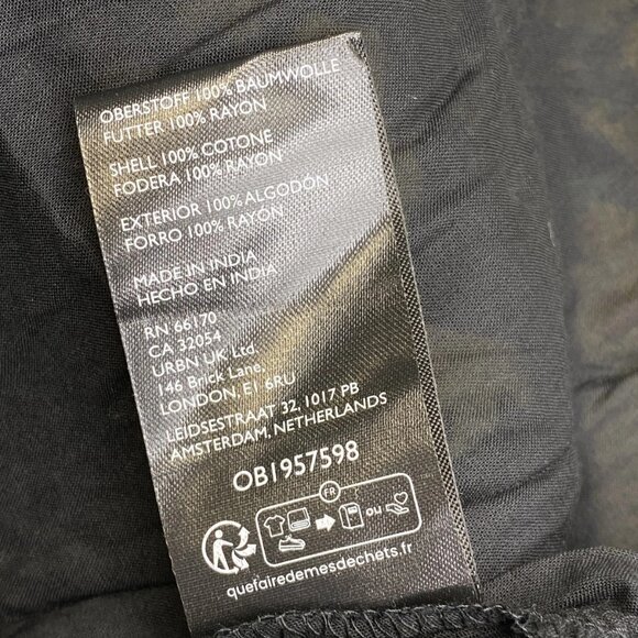 NEW MAEVE Women's Collared Poplin Swing Mini Dress Black/Yellow Size XS - Picture 2 of 11